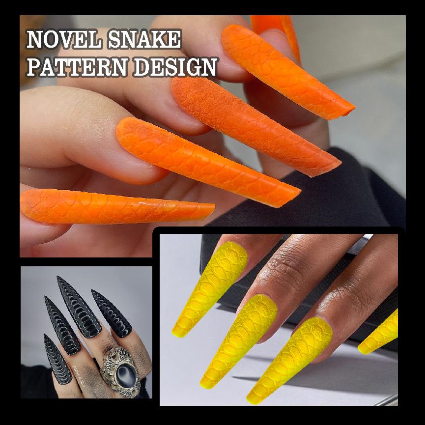 Bagong Paglabas ng Produkto: 10-in-1 Snake Pattern Nail Extension Forms 120pcs