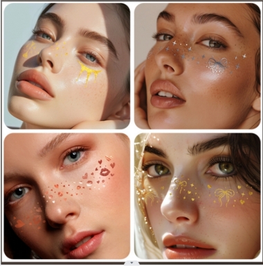 Face glitter sticker-isang beauty game-changer