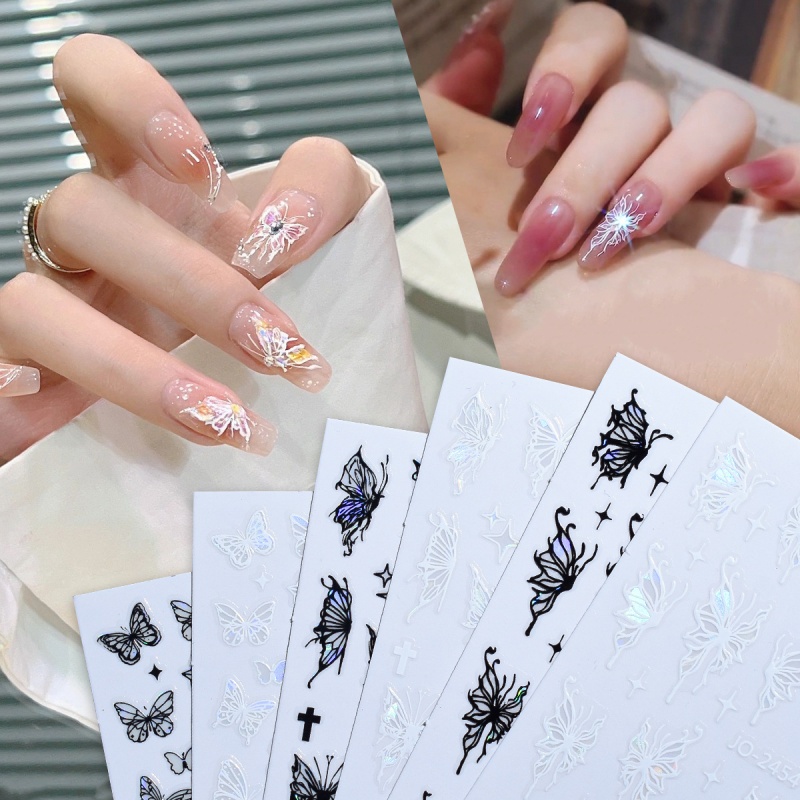 Mga Sticker ng Butterfly Nail Art