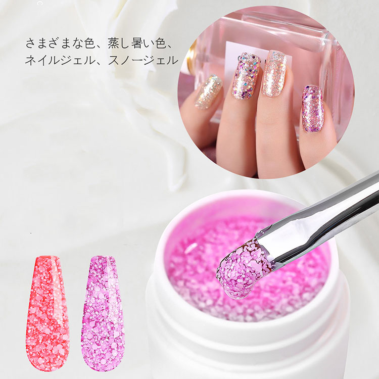 Snow flakes neon color gel