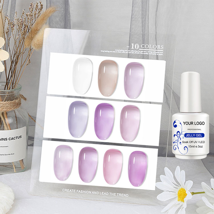Mahabang pangmatagalang translucent ice jelly gel polish