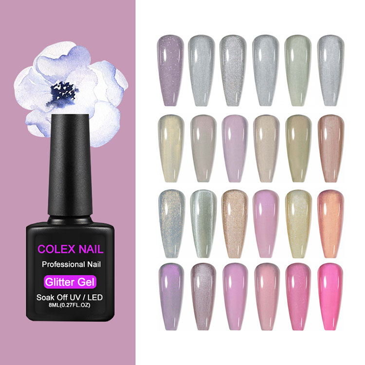 Mababang amoy glitter gel polish