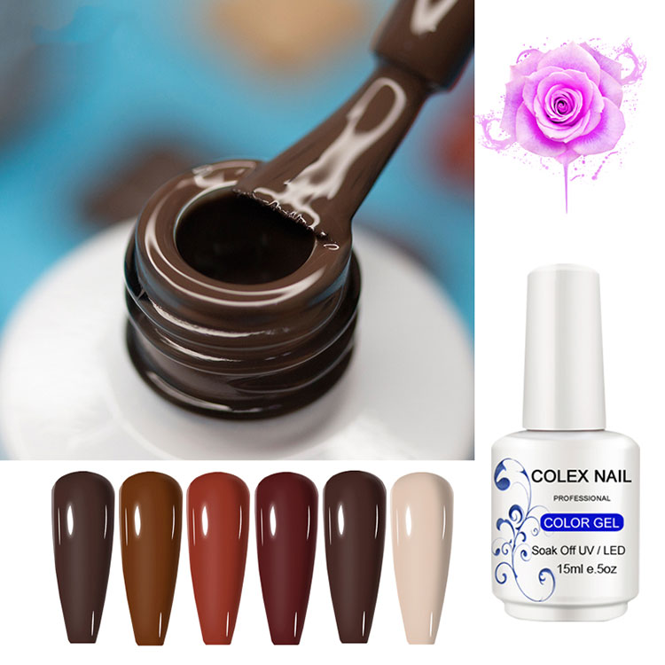 Purong kulay solidong gel polish