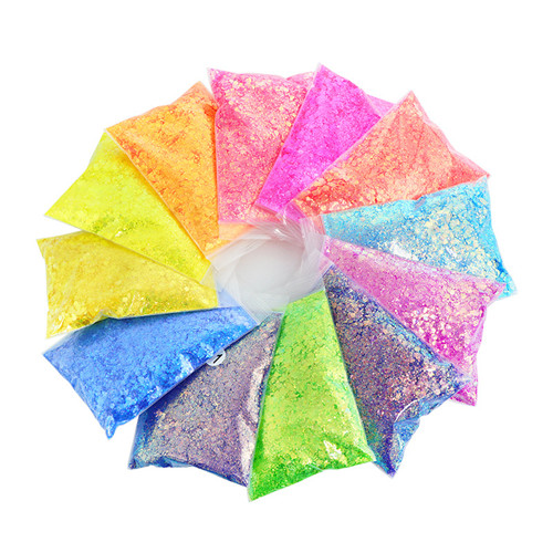Mga Sequin Nail Powder Glitter Diy Nail Dekorasyon Para sa Nail Salon