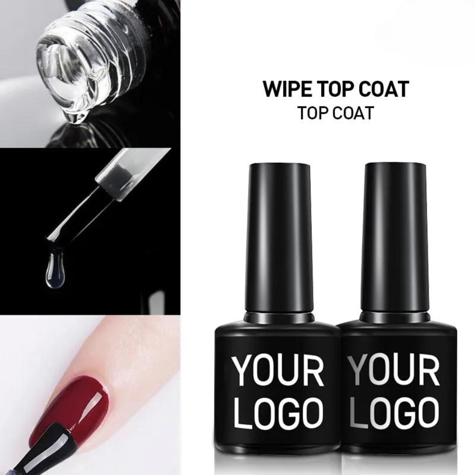 Shine tapusin ang tuktok na amerikana at base coat para sa gel polish